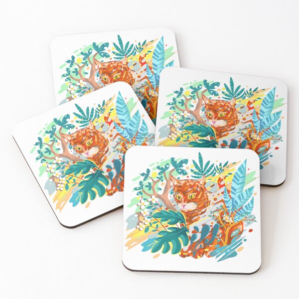 Item preview, Orange cat in hunt designed and sold by craftipixel.