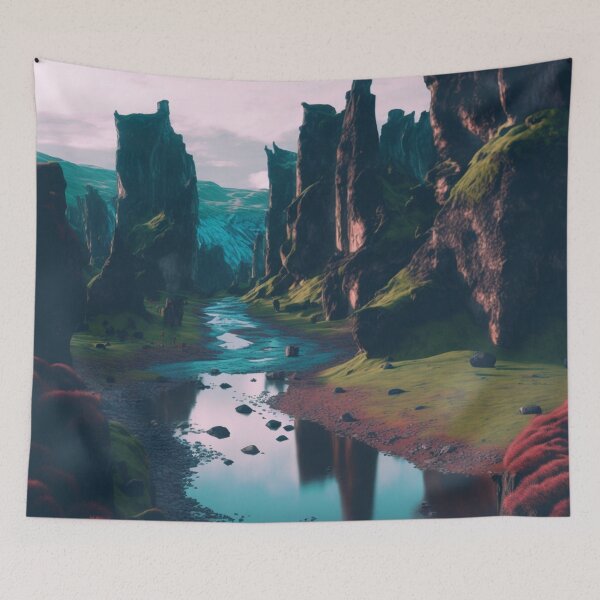 Item preview, Slow flowing river designed and sold by MindTankArt.