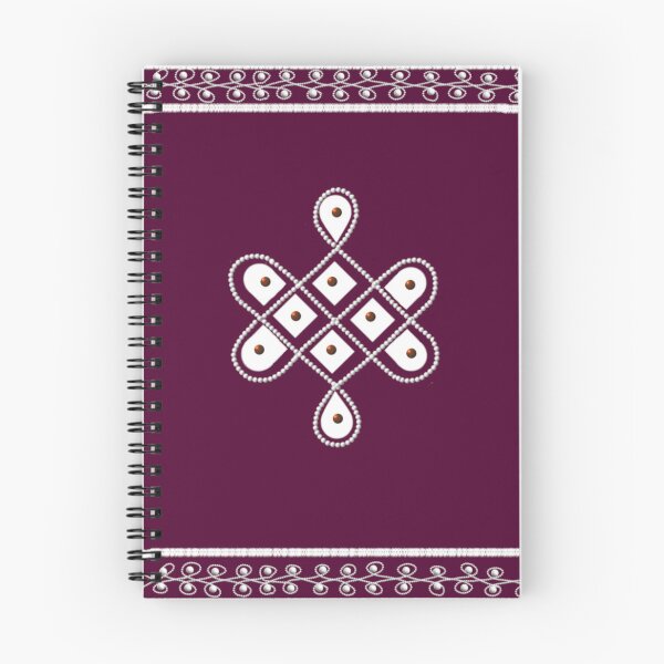Item preview,  Dot kolam/muggu/sikku kolam - azulejo morado designed and sold by ShreecreatE.