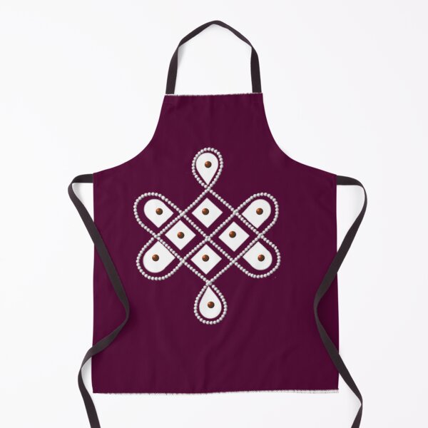 Item preview,  Dot kolam/muggu/sikku kolam -purple tile designed and sold by ShreecreatE.