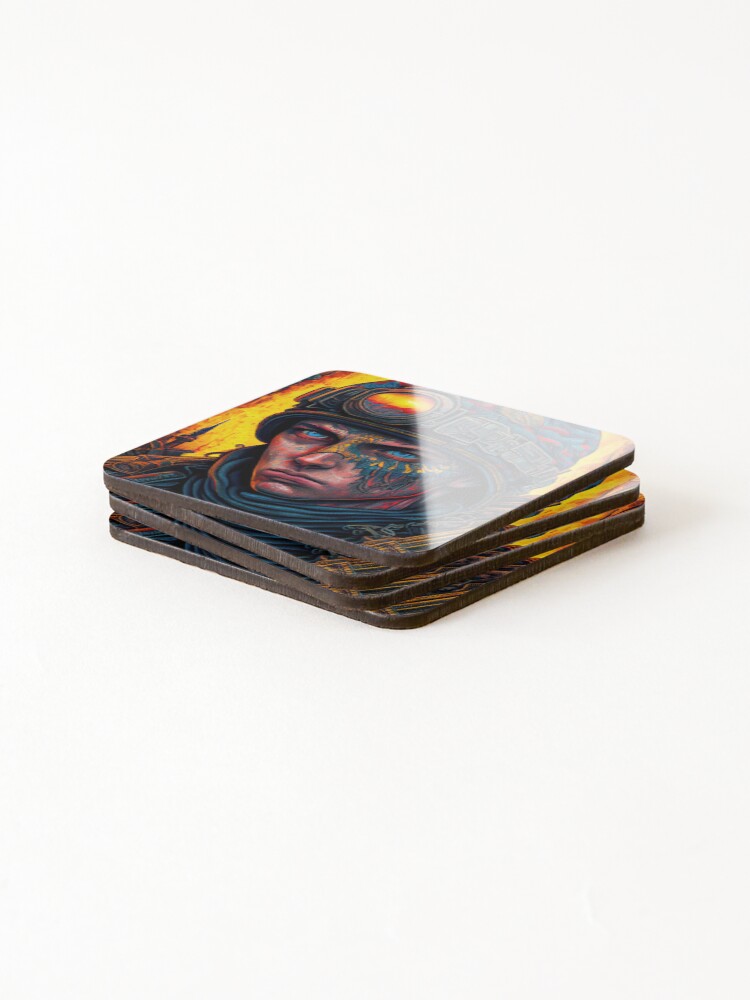Thumbnail 4 of 5, Coasters (Set of 4), Defender (Variation) designed and sold by OccultDreams.