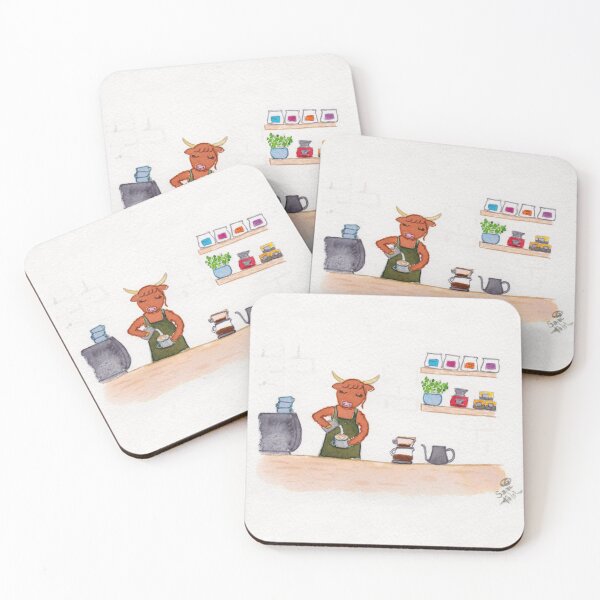 Item preview, Bovine Barista designed and sold by Sami Kelsh.