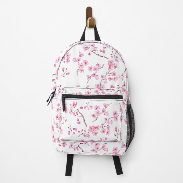 Item preview, pink cherry blossom flowers pattern watercolor hand painted  designed and sold by ColorandColor.