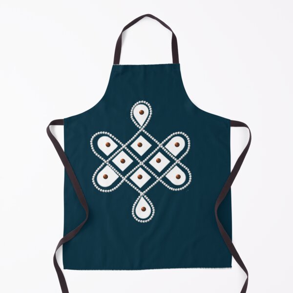 Item preview, Dot kolam/muggu/sikku kolam -Blue tile designed and sold by ShreecreatE.