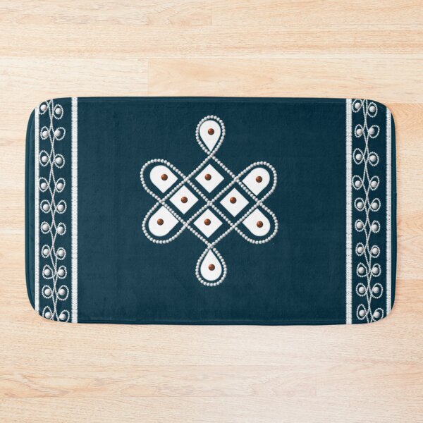 Item preview, Dot kolam/muggu/sikku kolam -Blue tile designed and sold by ShreecreatE.