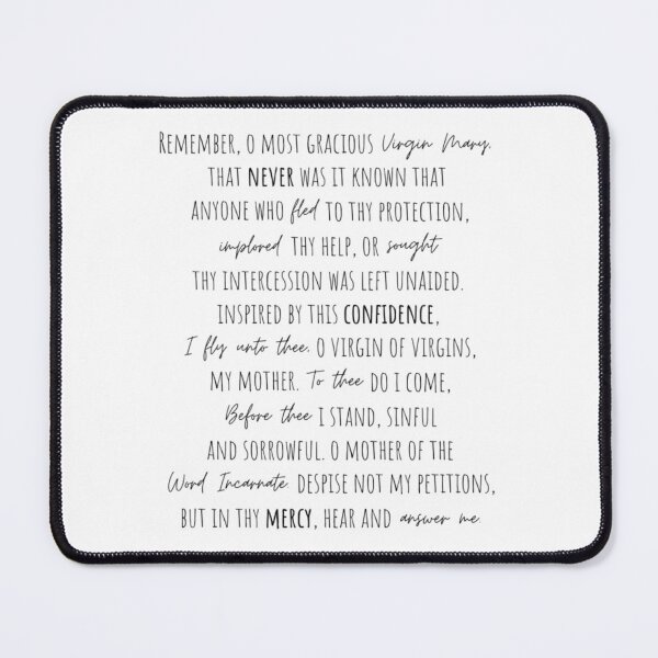 Item preview, Memorare Prayer designed and sold by CarolineTherese.