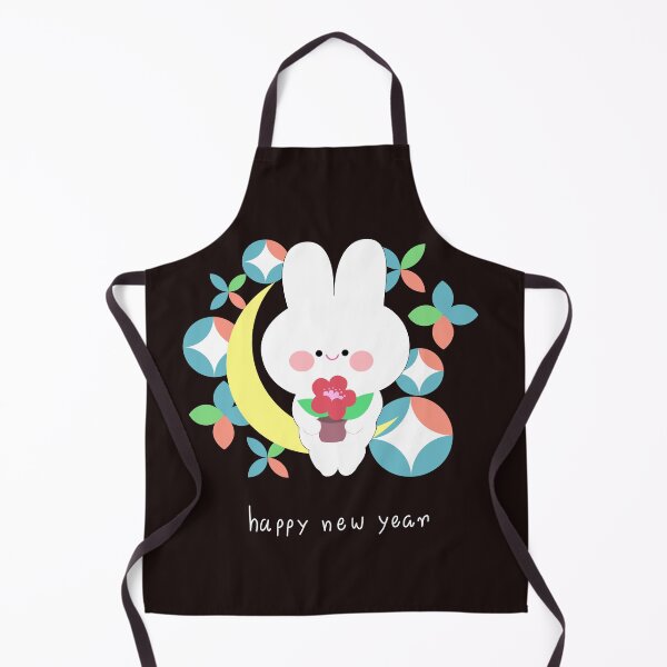 Item preview, Card with bunny  Rabbits, happy new year bunny with star, flower Bunny have fun designed and sold by UnloveToy10.