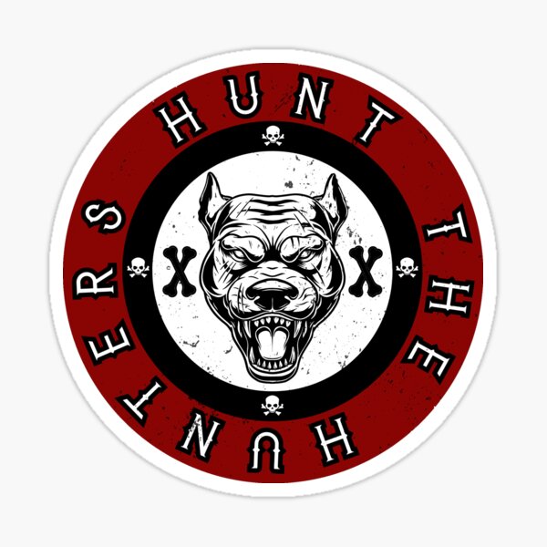 "Hunt the Hunters" Sticker for Sale by LeftistLessons Redbubble