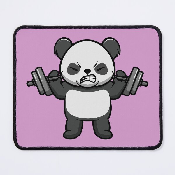 Item preview, Cute Panda Workout designed and sold by cubbone.