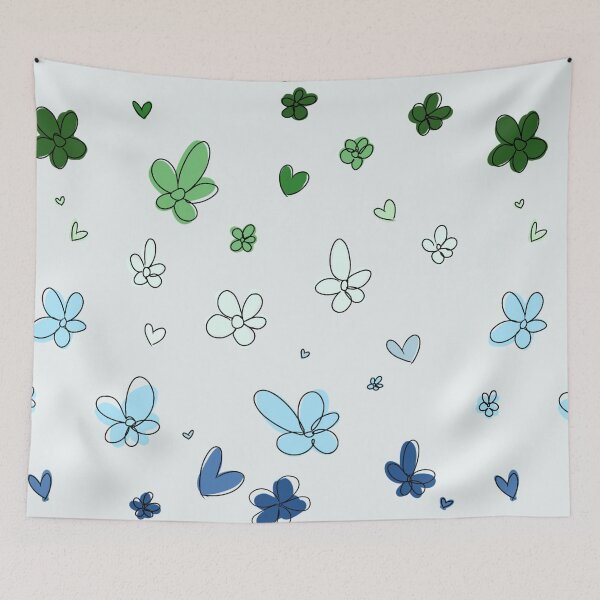 Item preview, Heartstopper flowers and hearts mix (gay/mlm flag colors) designed and sold by Sophprano.