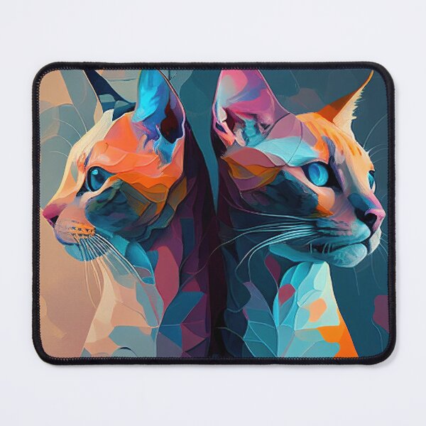 Item preview, Colorful Feline Conflict designed and sold by Colourpixels.