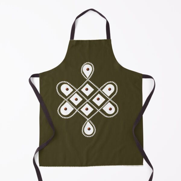 Item preview,  kolam/muggu/sikku kolam -Brown tile designed and sold by ShreecreatE.