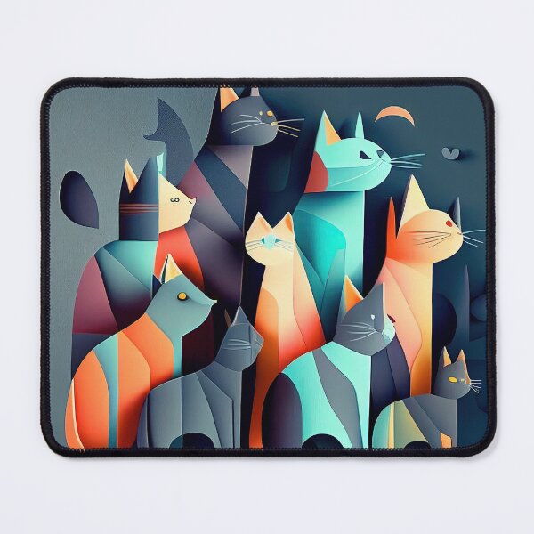 Item preview, Geometric Cat Collective designed and sold by Colourpixels.