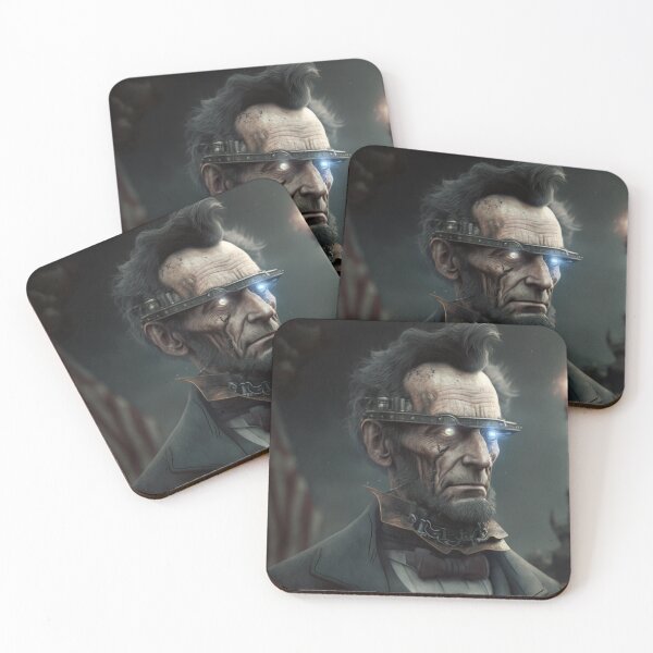 Item preview, Cyborg Lincoln designed and sold by FreeBot99.