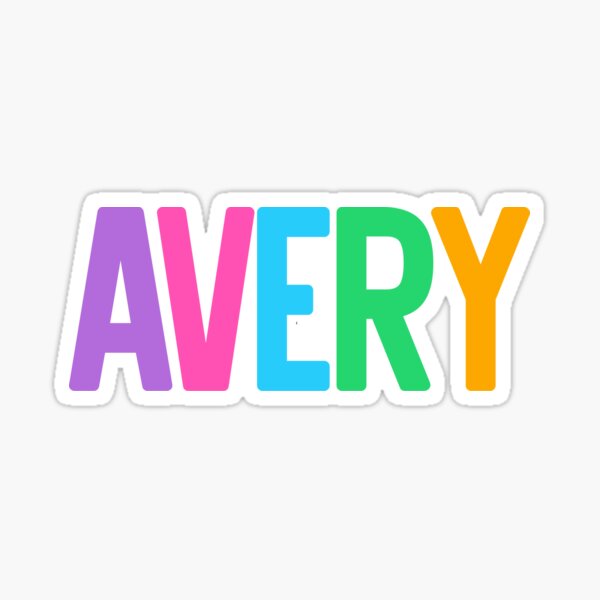 Aperçu de l'œuvre Nom d'Avery créée et vendue par A-Personalised.