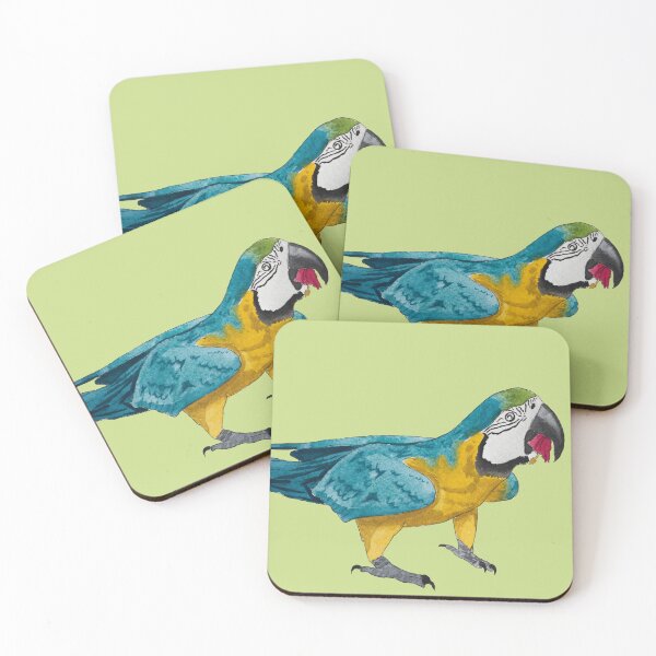 Item preview, Happy Macaw Bird Eating Flower Light designed and sold by Nicky Rollings.