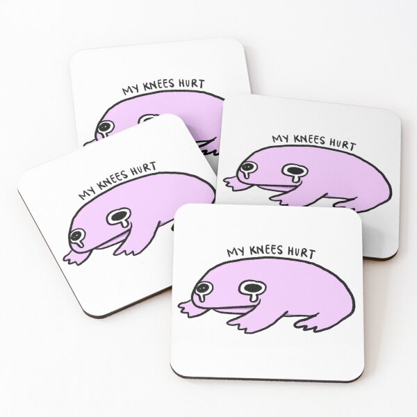 Item preview, My Knees Hurts | Crying Purple Frog designed and sold by iristocat.