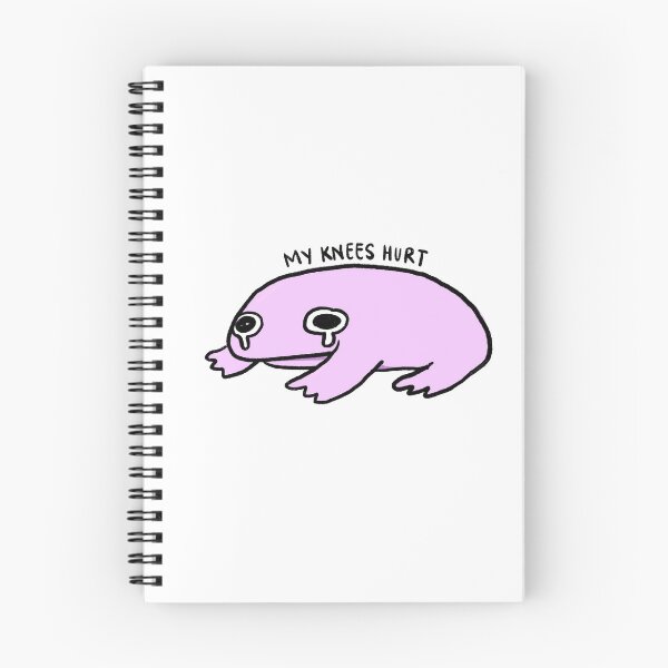 Item preview, My Knees Hurts | Crying Purple Frog designed and sold by iristocat.