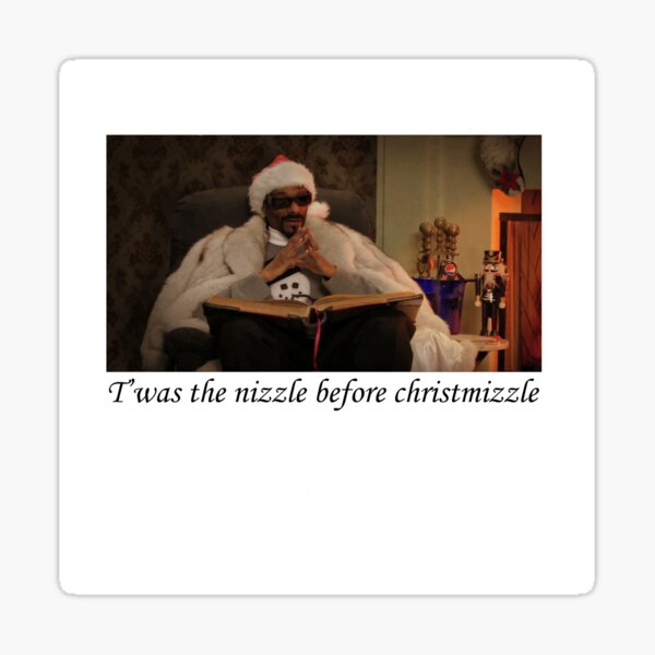 Snoop Dogg at Christmas Sticker