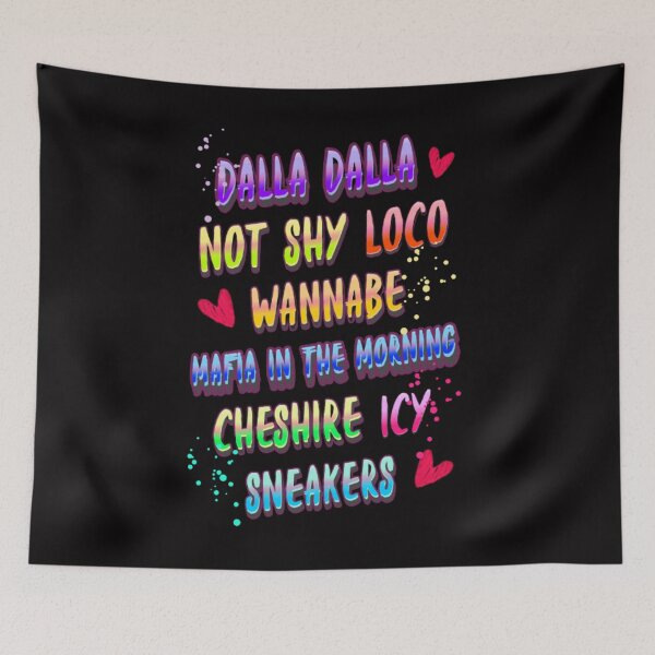 Item preview, ITZY song titles designed and sold by arorar.