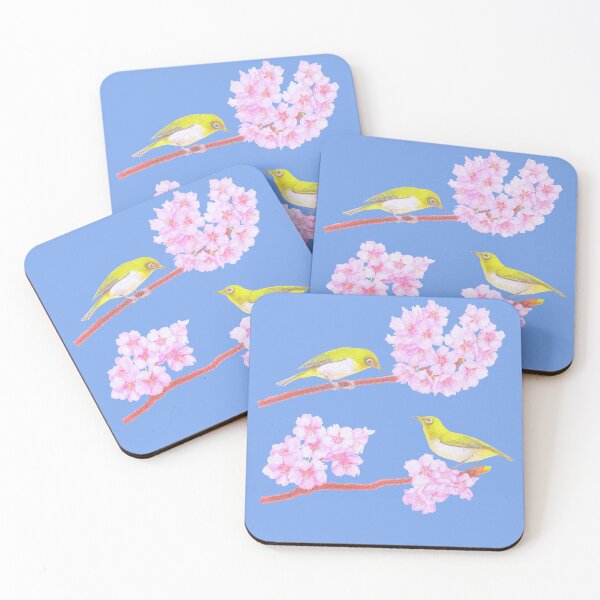 Item preview, Birds and Cherry Blossoms designed and sold by YuNikDraw.