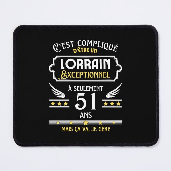 Item preview, Lorrain Man 51st Birthday gift designed and sold by RomualdGR.