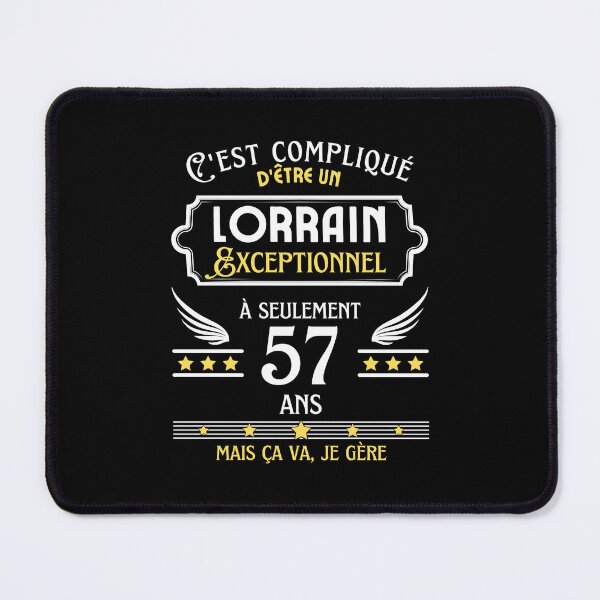 Item preview, Lorrain Man 57th Birthday gift designed and sold by RomualdGR.