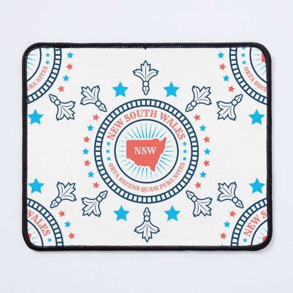 Item preview, New South Wales Map Motto - Multicolor NSW Australia States designed and sold by Ranggasme.