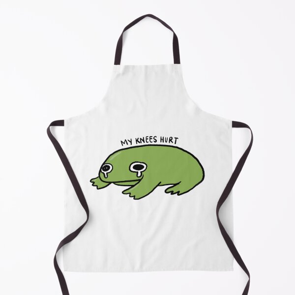 Item preview, My Knees Hurts | Crying Green Frog designed and sold by iristocat.