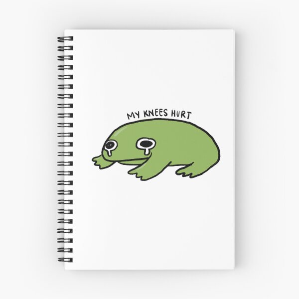Item preview, My Knees Hurts | Crying Green Frog designed and sold by iristocat.