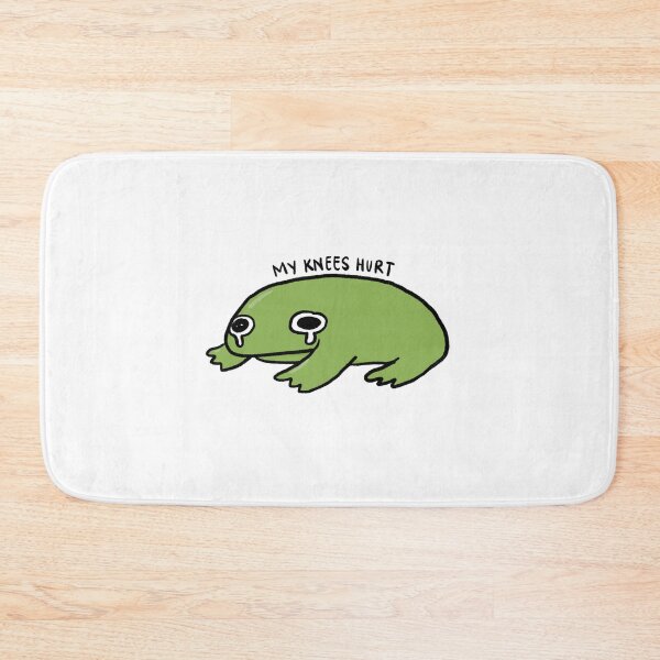 Item preview, My Knees Hurts | Crying Green Frog designed and sold by iristocat.