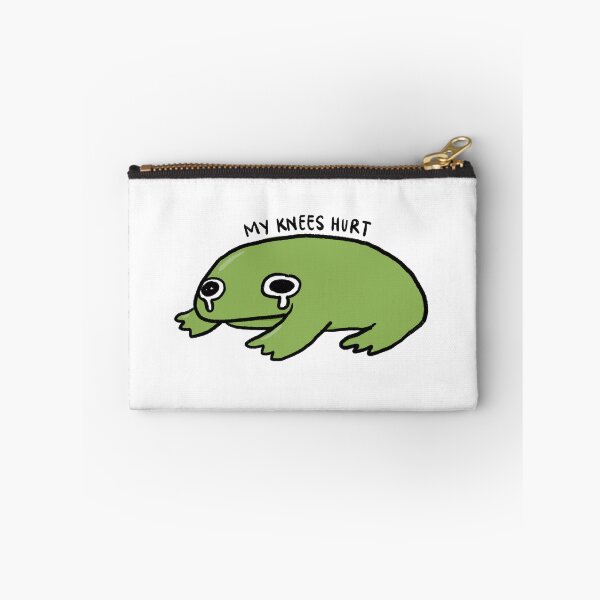 Item preview, My Knees Hurts | Crying Green Frog designed and sold by iristocat.