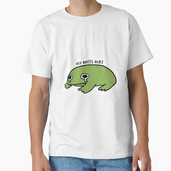 Item preview, My Knees Hurts | Crying Green Frog designed and sold by iristocat.