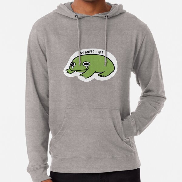 Item preview, My Knees Hurts | Crying Green Frog designed and sold by iristocat.