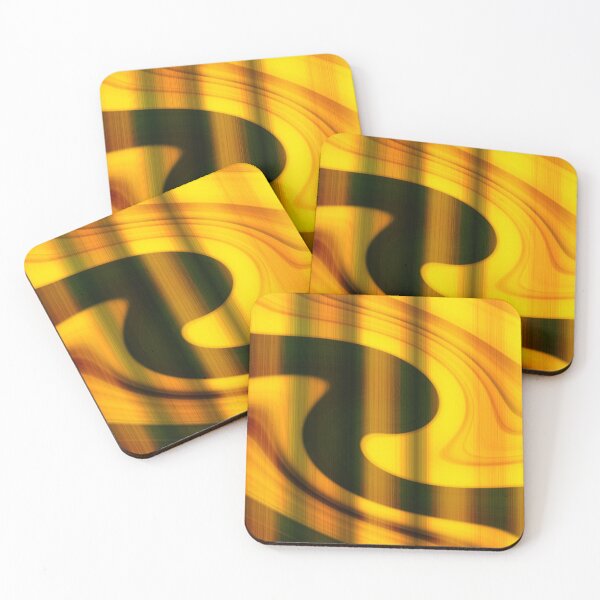Item preview, Golden Light with Brown Swirl Abstract designed and sold by blueskiesforme.
