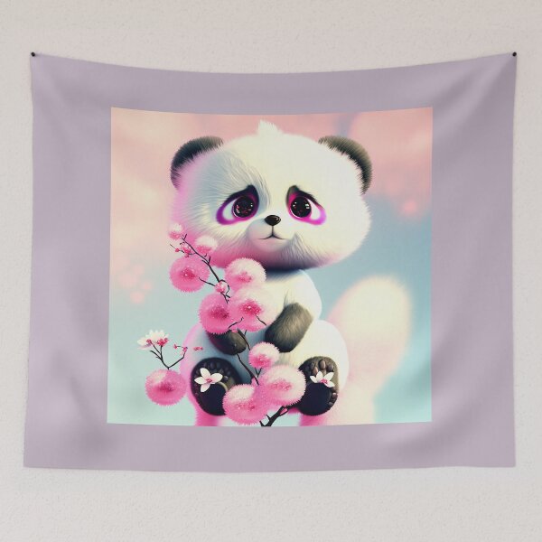 Item preview, Stark Panda Art Print - For a Panda lover, Panda decorating digital art print. designed and sold by Wentoo.