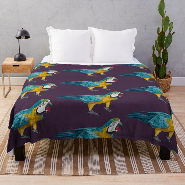Item preview, Happy Macaw Bird Eating Flower Dark designed and sold by Nicky Rollings.