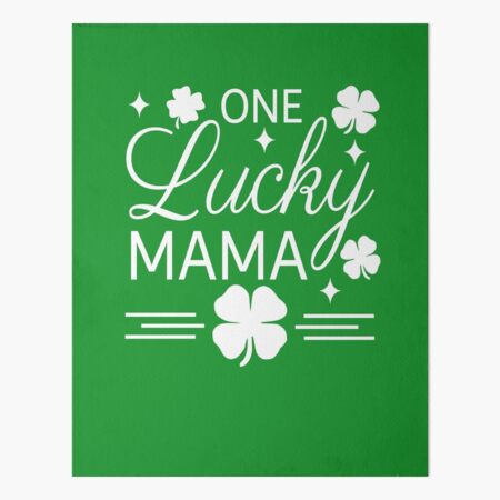 One Lucky Mama St Patricks Day Groovy Lucky Mom Irish Mommy Shamrock  Luckiest Mama Poster for Sale by HalloweenGift