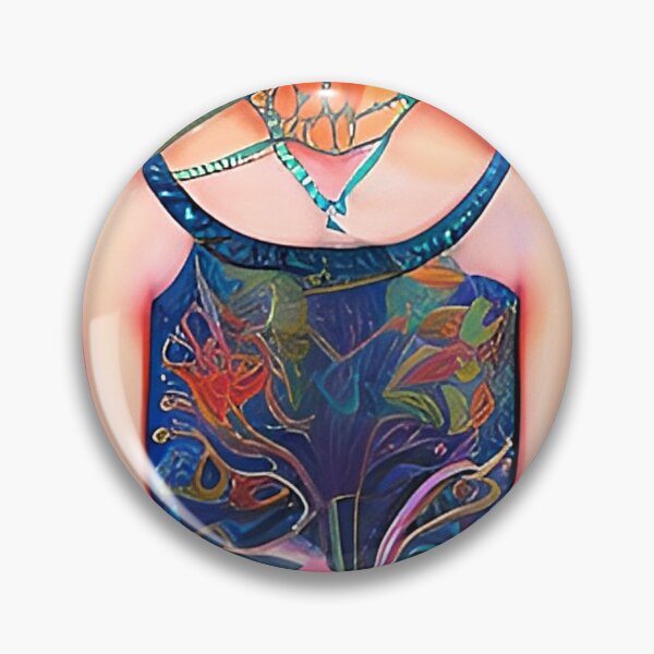 Item preview, Abstract portrait of young woman. Fantasy woman protrait. Colorful blue and red colors. As prints, on canvas, or large posters. Wall decor for your home. Many print size options.  designed and sold by JoelsCorner.
