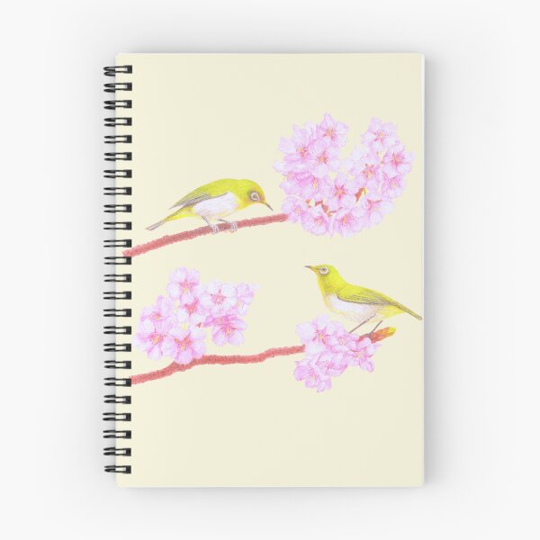 Item preview, pájaros y flores de cerezo designed and sold by YuNikDraw.