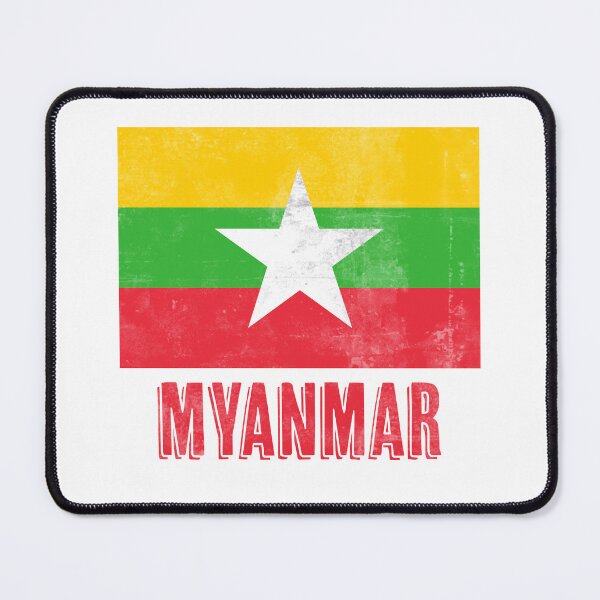 Item preview, Flag of Myanmar "Grunge" look. designed and sold by KTSubz Faith & Fun Designs.