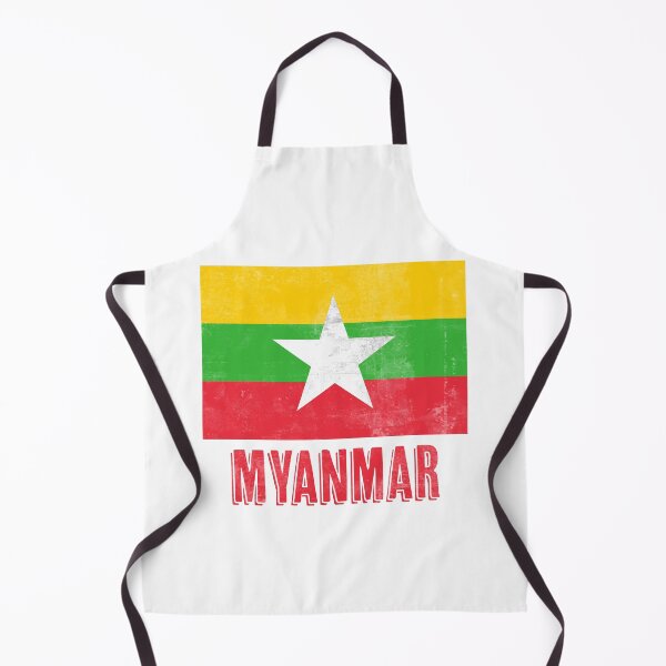 Item preview, Flag of Myanmar "Grunge" look. designed and sold by KTSubz Faith & Fun Designs.