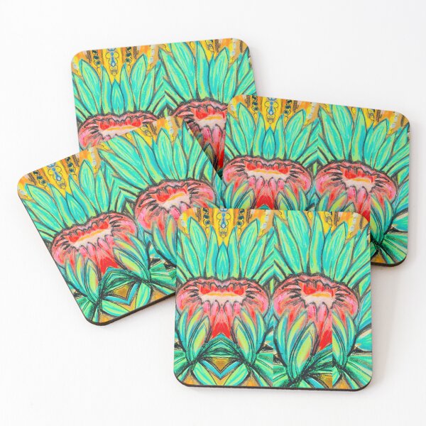 Item preview, twin proteas designed and sold by Pipsilk.