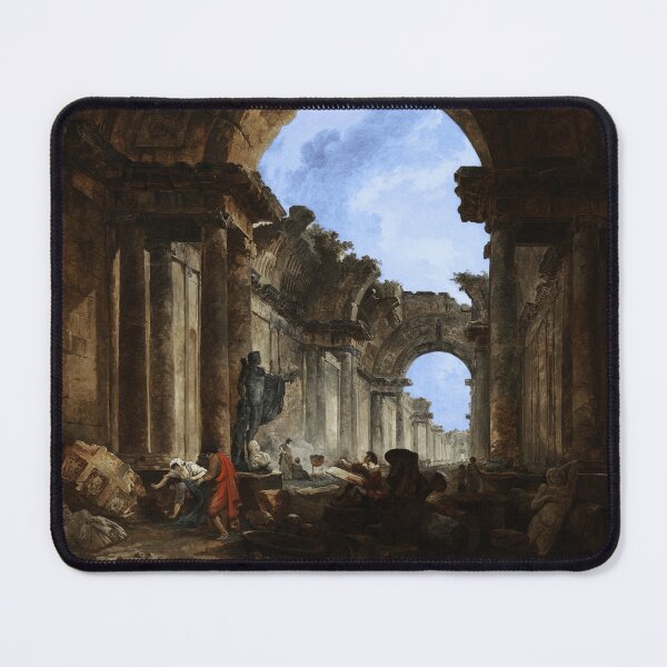Item preview, Imaginary View of the Grand Gallery of the Louvre in Ruins by Hubert Robert designed and sold by Xzendor7 Digital Art Creations.