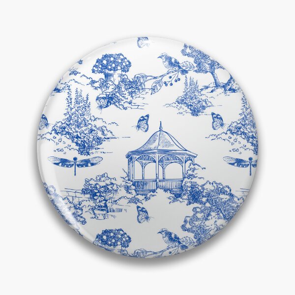 Artikelvorschau, Blaues Toile-Muster entworfen und verkauft von Print-Designs.