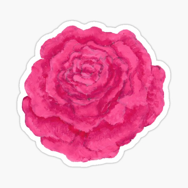 pink rose Sticker