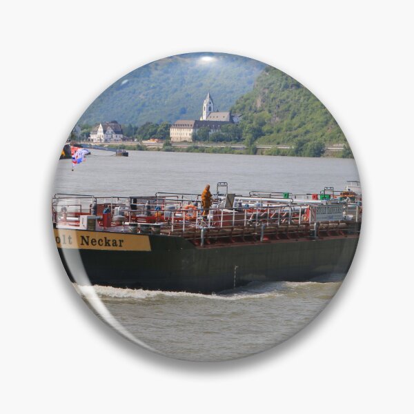Item preview, Barge on the River Rhine 3 designed and sold by FranWest.