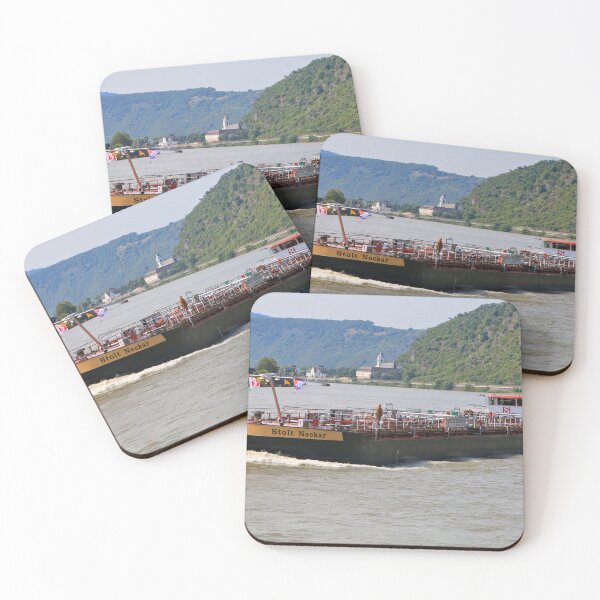 Item preview, Barge on the River Rhine 3 designed and sold by FranWest.