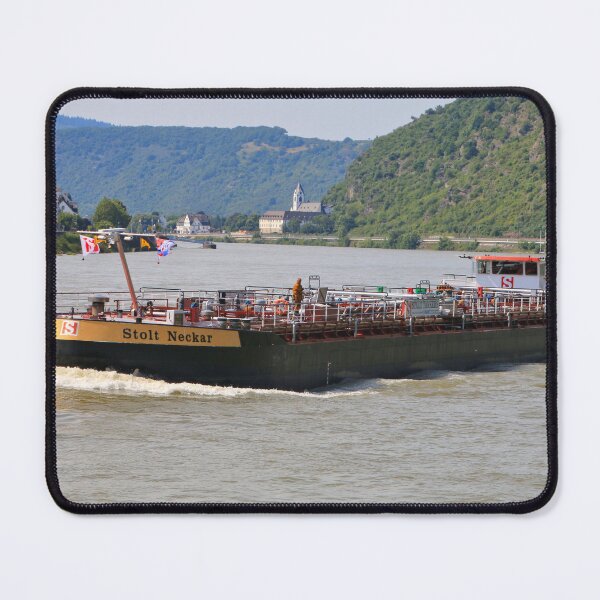Item preview, Barge on the River Rhine 3 designed and sold by FranWest.