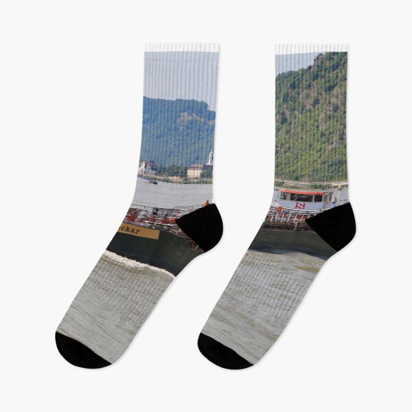 Item preview, Barge on the River Rhine 3 designed and sold by FranWest.